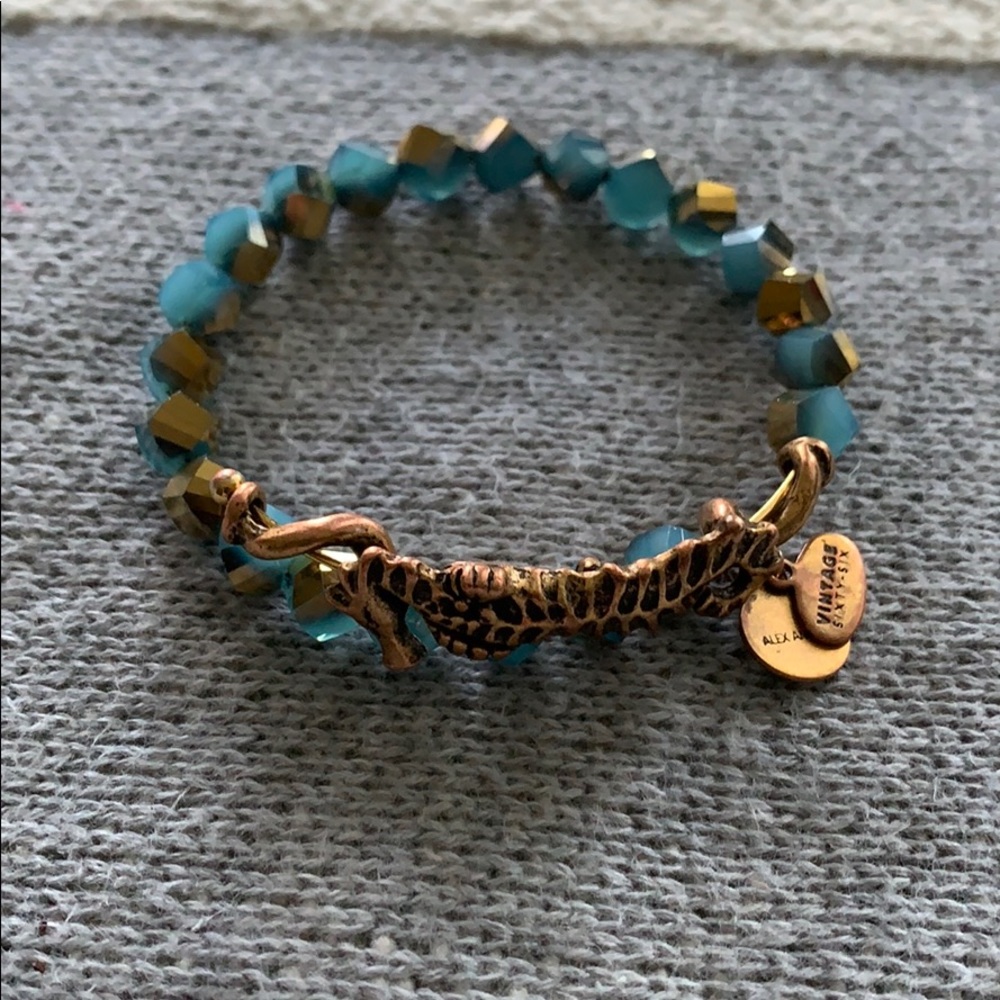 Alex and Ani Marina Seahorse Wrap GOLD